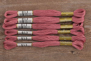 Мулине COSMO однотонный цвет  813       . Арт 25-6/813       