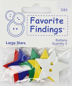 Пуговицы Favorite Findings "Большие звезды".арт.550001183               