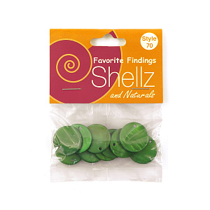 Пуговицы "Shellz & Natural" Round River Shell Dangles. Арт 1850 00070              
