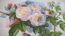 Отзыв о Наборе для вышивания "Белые розы" по рисунку П. де Лонгпре от фирмы МАРЬЯ ИСКУСНИЦА