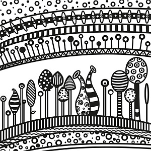 Коврик текстурный "Гармония" для полимерной глины. Арт 7998018