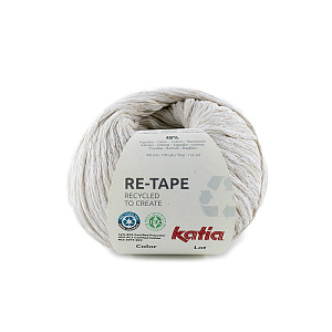 Пряжа Re-Tape, 52% полиэстер, 48% хлопок, 50 г, 100 м