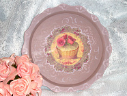 Декоративный поднос-тарелка "Пирожное"