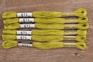 Мулине COSMO однотонный цвет  671       . Арт 25-6/671       