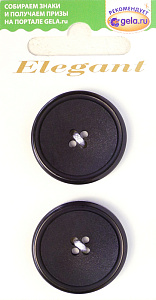 Пуговицы ELEGANT. Арт 11951-28-NEGRO/2