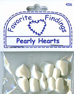 Пуговицы Favorite Findings "Перламутровые сердца". Арт 550000456                