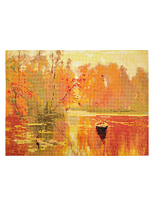 Набор для вышивания  "Осень.Рыбалка". Арт 02.012.10