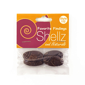 Пуговицы "Shellz & Natural" Coconut Dangle. Арт 1850 00112              