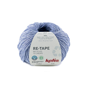 Пряжа Re-Tape, 52% полиэстер, 48% хлопок, 50 г, 100 м