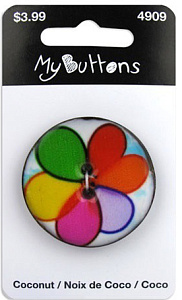 Пуговица My Buttons - Coconut "Balloons". Арт 630004909