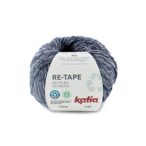 Пряжа Re-Tape, 52% полиэстер, 48% хлопок, 50 г, 100 м