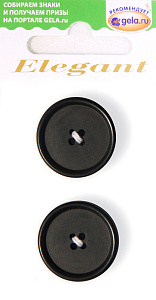 Пуговицы ELEGANT.арт.9870-28-BLACK/2