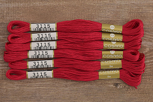 Мулине COSMO однотонный цвет  3115      . Арт 25-6/3115      