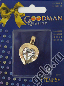 Подвеска - брошь с камнем. Арт 36848/02/go             