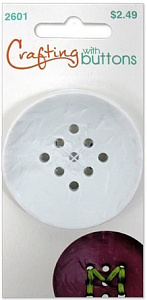 Пуговица "9&6 Hole" Large White 9 Hole. Арт 470002601