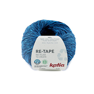 Пряжа Re-Tape, 52% полиэстер, 48% хлопок, 50 г, 100 м