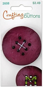 Пуговица "9&6 Hole" Large Purple 9 Hole. Арт 470002608