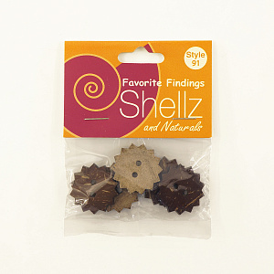 Пуговицы "Shellz & Natural" Coconut. Арт 1850 00091              
