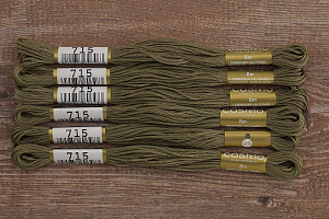 Мулине COSMO однотонный цвет  715       . Арт 25-6/715       