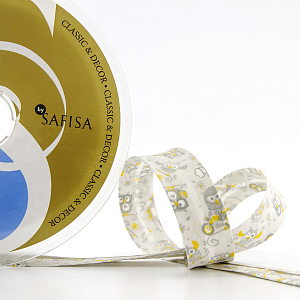 Косая бейка с рисунком SAFISA арт. 6528, 20 мм, 20 м, цвет 03