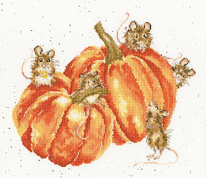 Набор для вышивания "Pumpkin, Spice And All Things Mice" (Тыквы и мыши)