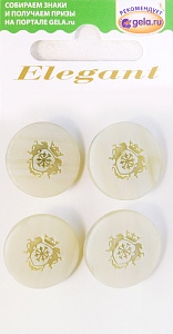 Пуговицы ELEGANT. Арт 12445-18-01089/4