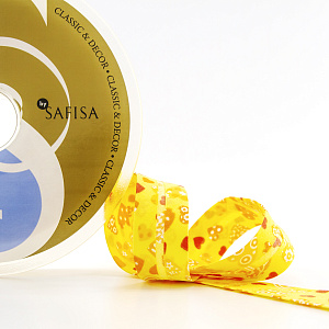 Косая бейка с рисунком SAFISA арт.6528, 20 мм, 20 м, цвет 109