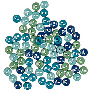 Пуговицы мини  Findings "Океан". Арт 550000463               