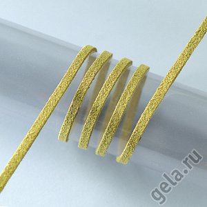 Шнур оливковый из алькантары. Арт 2002167                 