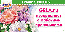 График работы GELA.ru в майские праздники 2024